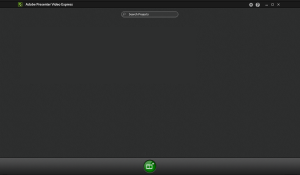This is the deceptively simple opening screen for Adobe Presenter Video Express